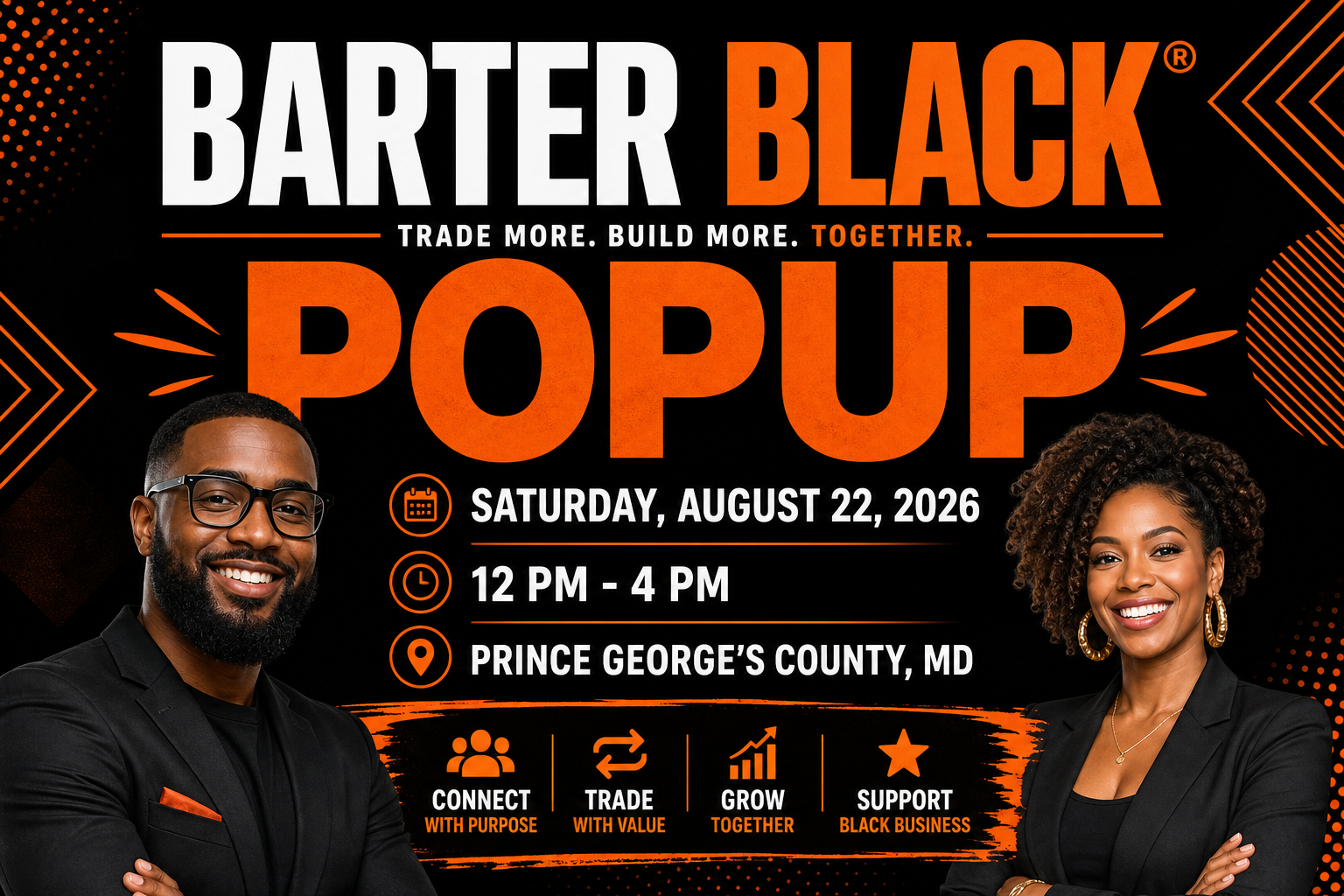 Barter Black® Popup | August 22, 2026 | Bartering Is Welcomed